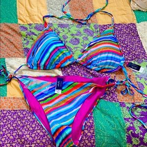 Ashley Graham multicolor bikini! Size 18/20